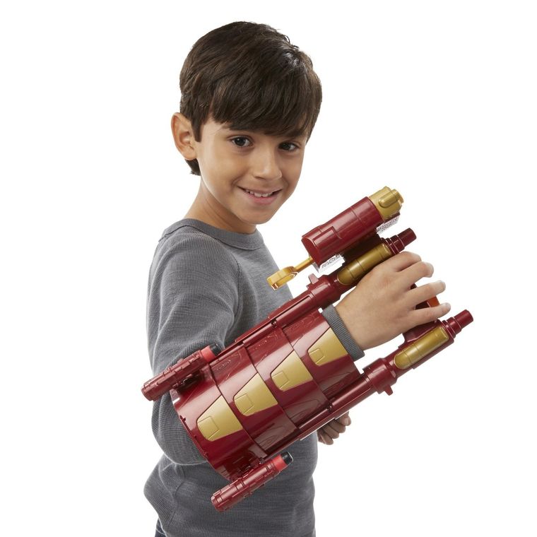 Nerf, rękawica Iron Mana z wyrzutnią, 2 strzałki