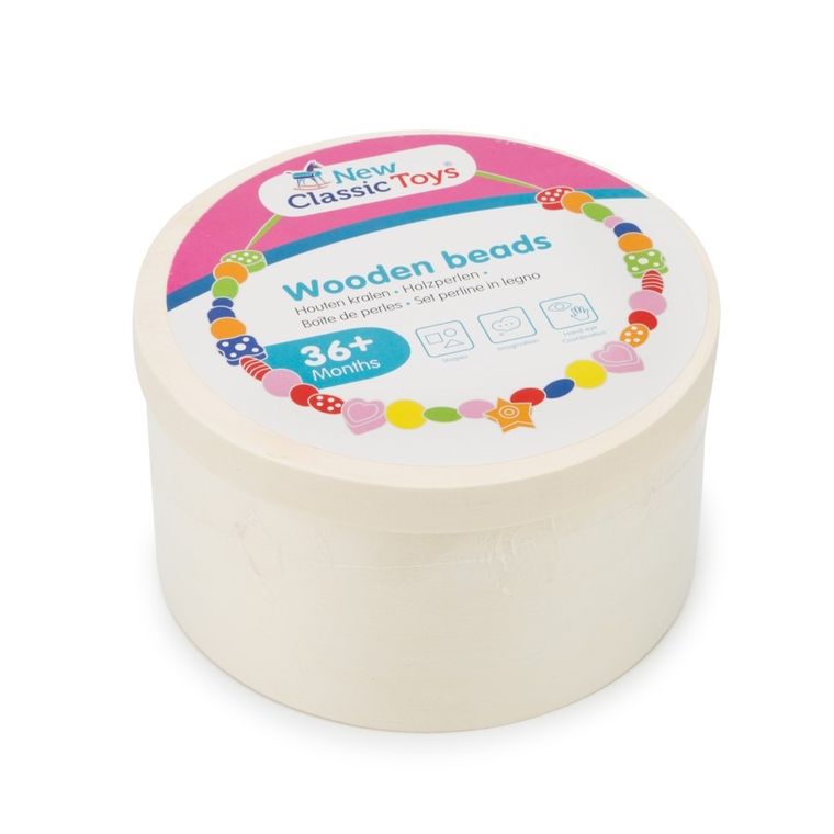 New Classic Toys, drewniane koraliki, 260 gramów