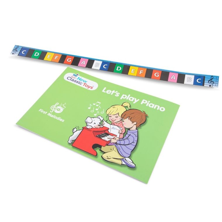 New Classic Toys, E-Pianino, czerwone, 25 klawiszy