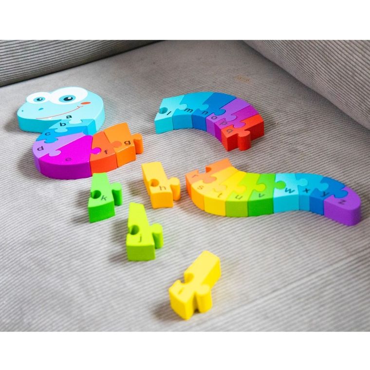 New Classic Toys, Wąż, puzzle z alfabetem