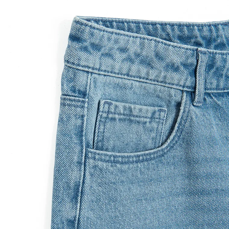 Niebieskie bermudy jeansowe z regulacją Cool Club