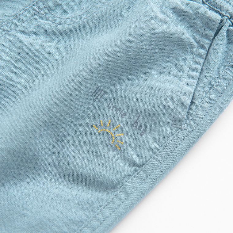 Niebieskie spodnie z cienkiego jeansu Cool Club