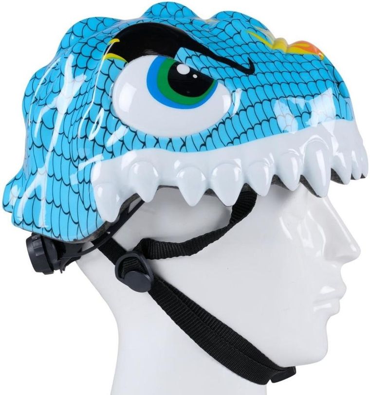 No Fear, kask rowerowy dziecięcy, regulowany, niebieski, 48-52 cm