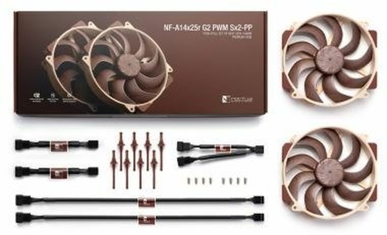 Noctua, wentylatory140mm nf, a14-25r g2 pwm sx2, pp