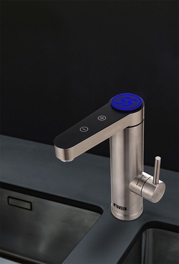N'oveen, przepływowy podgrzewacz wody, nablatowy, IWH960 INOX