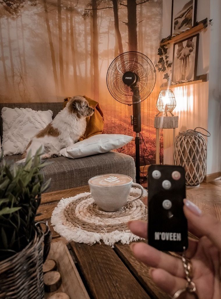 Noveen, wentylator stojący, pilot, 16”, 40cm, F455, 55w