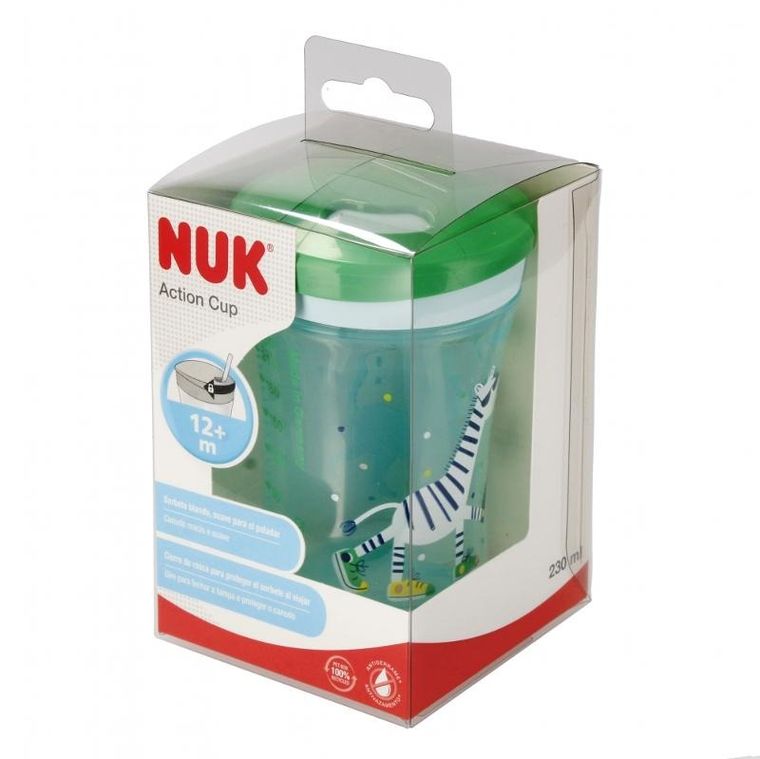 Nuk, Action Cup, kubek, 12m+, zielony, 230 ml