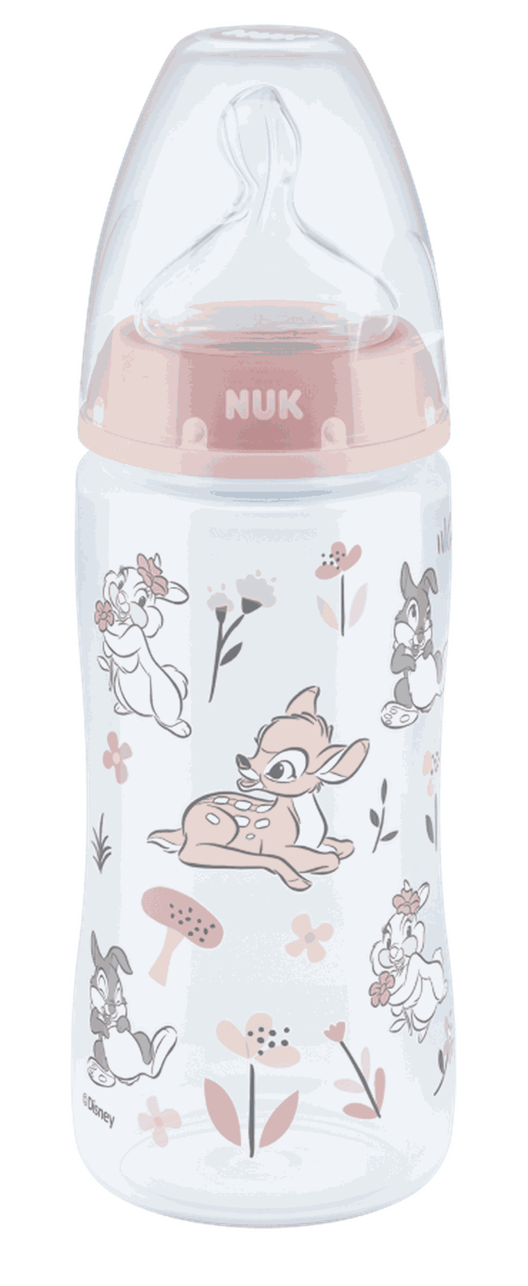 Nuk, Bambi, butelka ze wskaźnikiem temperatury FC+, rozmiar M, 6-18m, 300 ml, 1 szt.