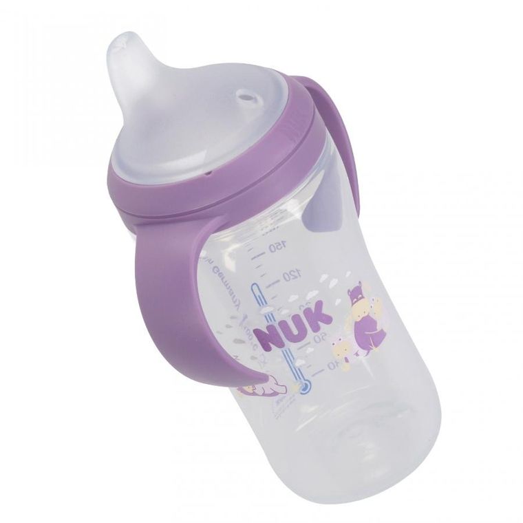 Nuk, butelka do nauki picia, hipopotam, 260 ml