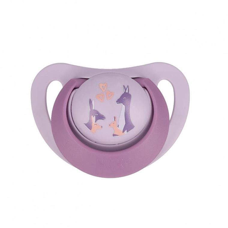 Nuk, First Choice, smoczek uspokajający, małpka i kangur, 18-36m, 2 szt.
