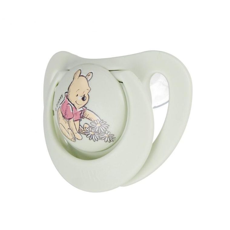 Nuk, Kubuś Puchatek, Star, smoczek silikonowy, 0-6m, 1 szt.