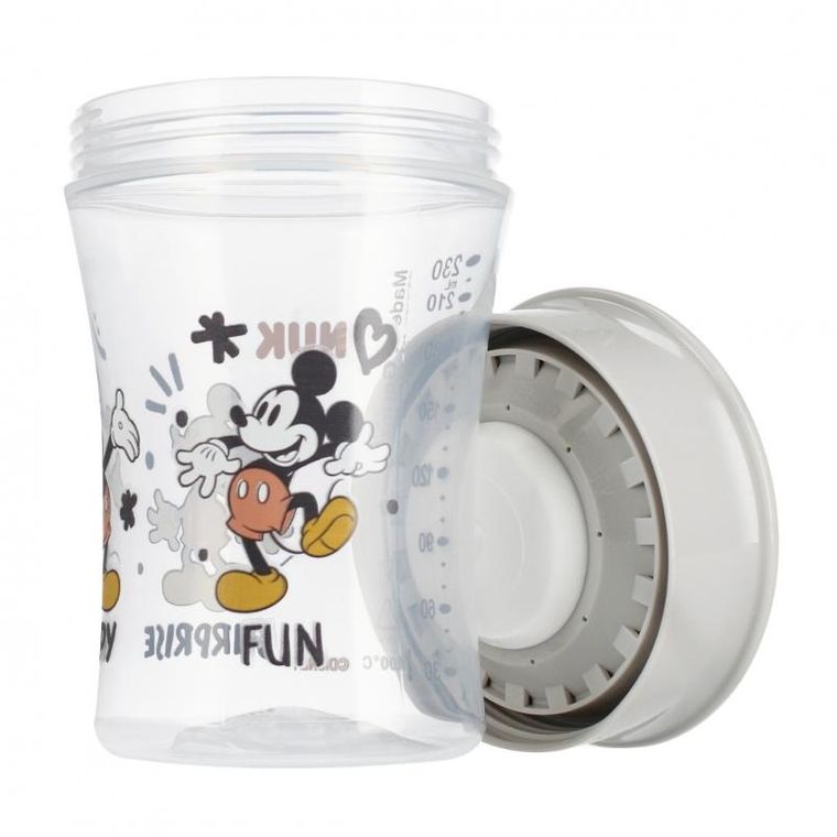 Nuk, Myszka Miki, Magic Cup, kubek, 8m+, popielaty, 230 ml