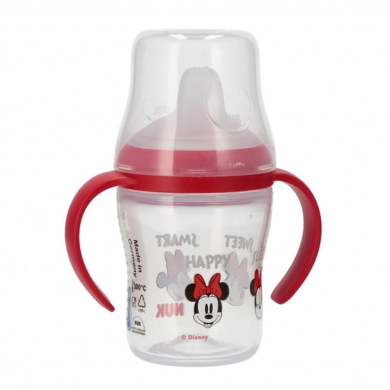 Nuk, Myszka Minnie, butelka z uchwytem, 6m+, 150 ml