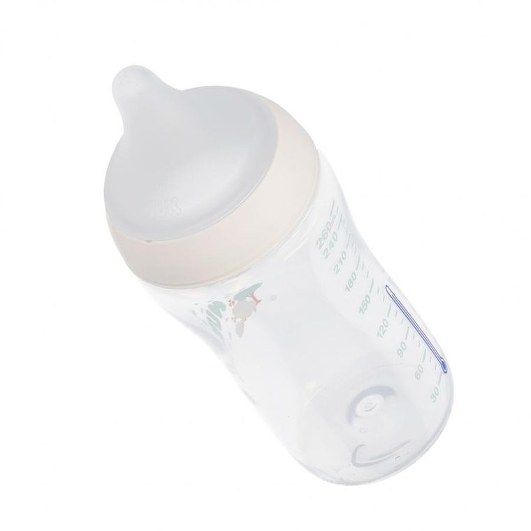 Nuk, Perfect Match, butelka do karmienia, owca i hipopotam, 3m+, 260 ml, 2 szt.