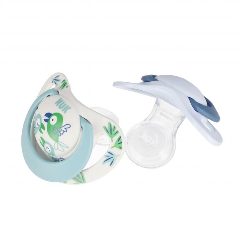 Nuk, Star, smoczek silikonowy, 6-18m, 2 szt.