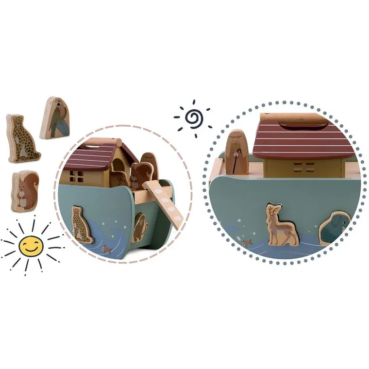 Nukido, Arka Noego ze zwierzątkami, drewniana