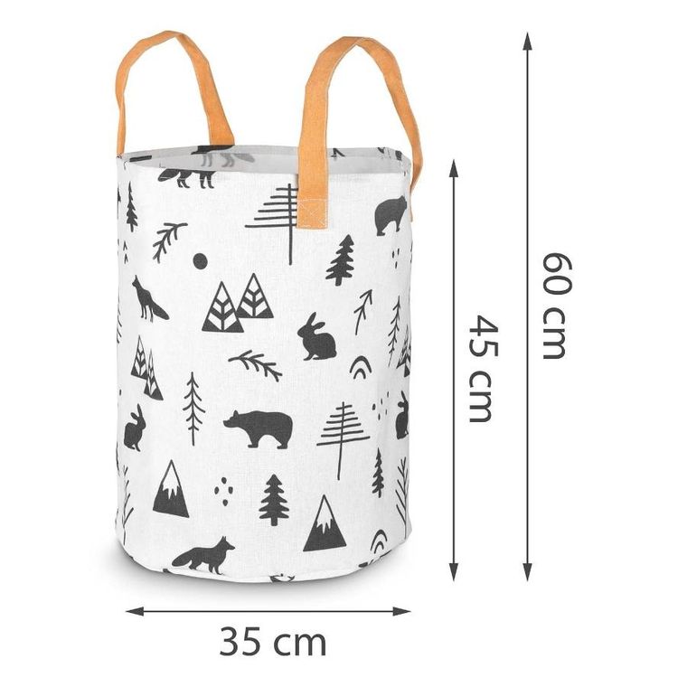 Nukido, kosz na zabawki, biały