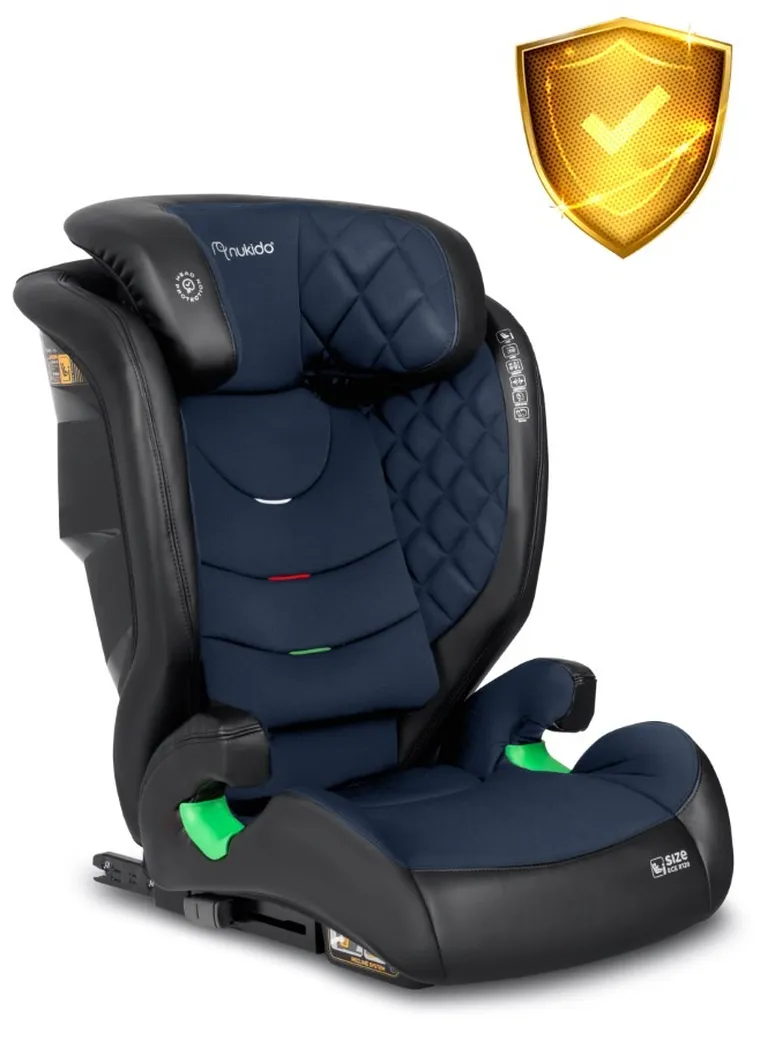 Nukido, Louis, fotelik samochodowy, czarno-granatowy, 15-36 kg