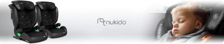 Nukido, Louis, fotelik samochodowy, ISOFIX, czarny, 15-36 kg