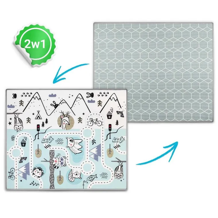 Nukido, mata piankowa, składana, 180-150-1.5 cm