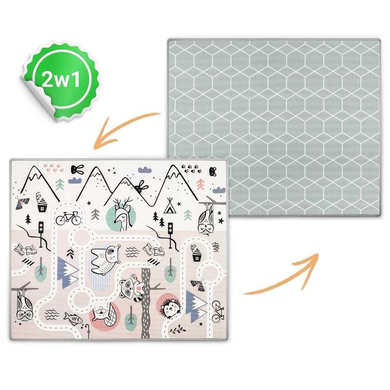 Nukido, mata piankowa, składana, 180-150-1.5 cm