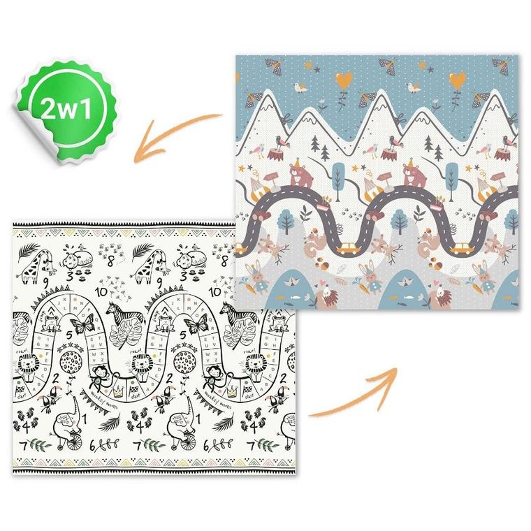 Nukido, mata piankowa, składana, 200-180-1 cm