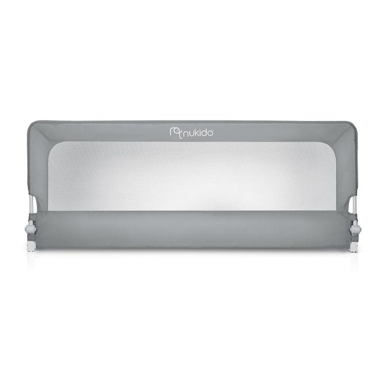 Nukido, NK-228, barierka ochronna do łóżka, szara, 200 cm