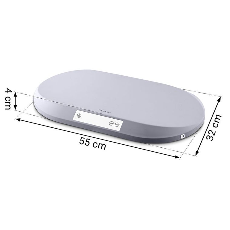 Nukido, NK-950, elektroniczna waga dla niemowląt, szara