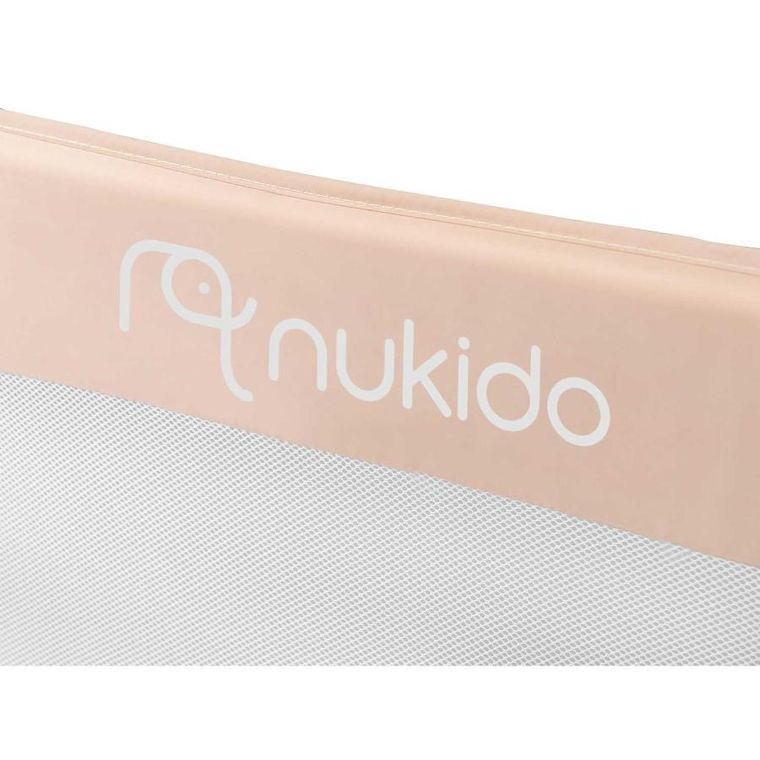 Nukido, osłona zabezpieczająca na łóżko, beżowa, 150-42-35 cm