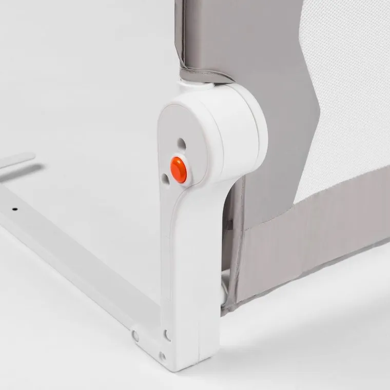 Nukido, osłona zabezpieczająca na łóżko, szara, 150-42-35 cm