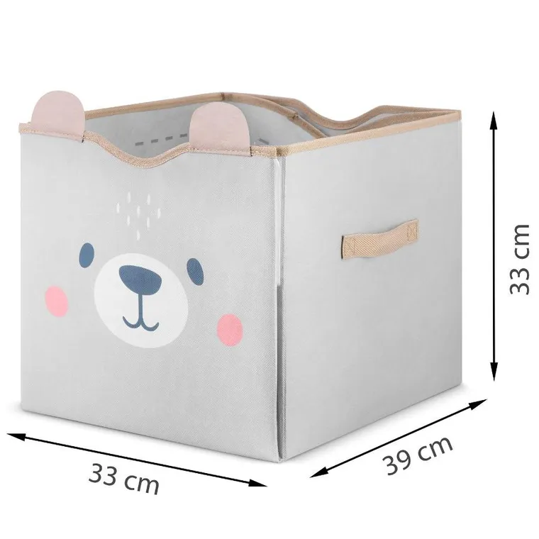 Nukido, pojemnik na zabawki i mata, szary