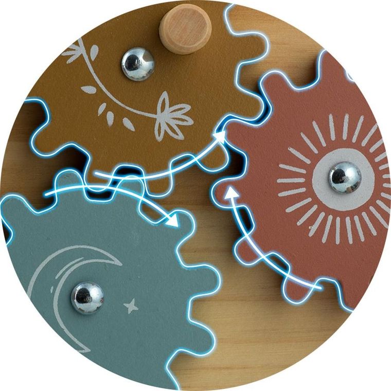 Nukido, tablica sensoryczna, drewniana