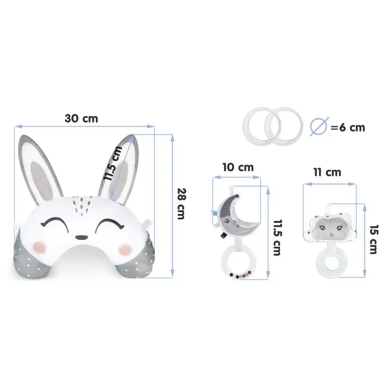 Nukido, Tuli-Nuli, poduszka z grzechotką i gryzakiem