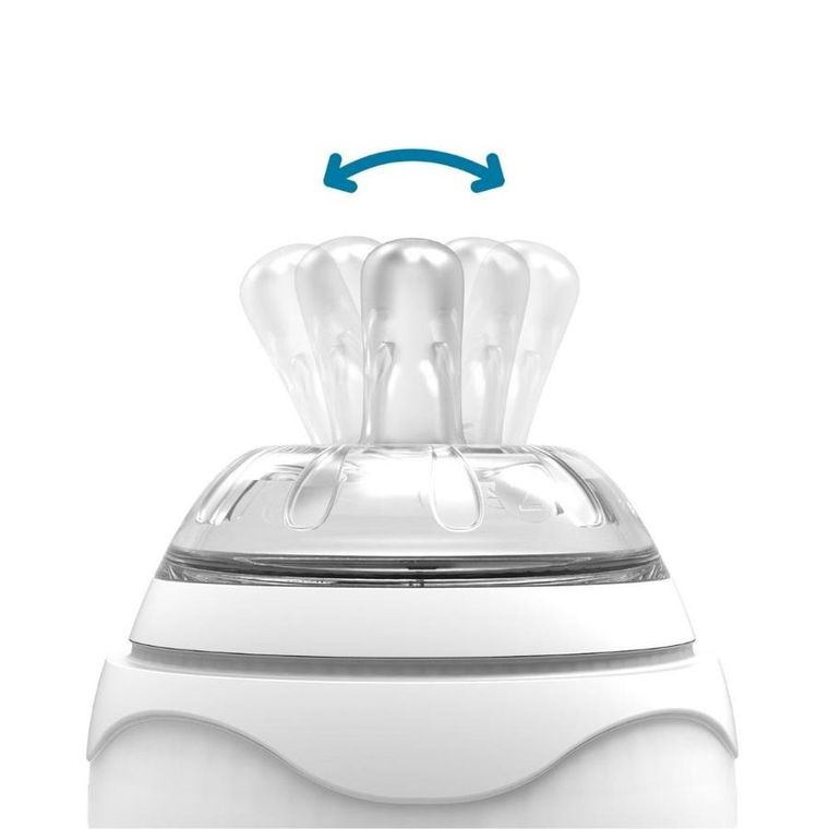 Nuvita, smoczek o średnim przepływie, zaworek antykolkowy, 2m+, 2 szt.