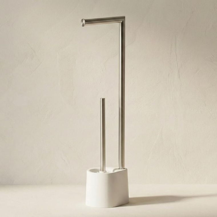 Nuxio, Stilk, stojak na papier toaletowy i szczotkę do WC, 63 cm