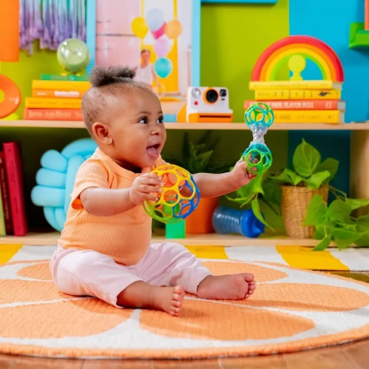 Oball, Bundle Gift Set, zestaw upominkowy, piłka z grzechotką