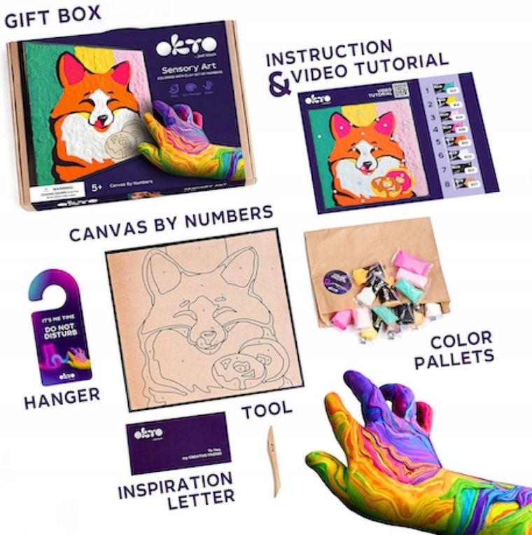 Okto, Sensory Art, Obraz 3D, Lis