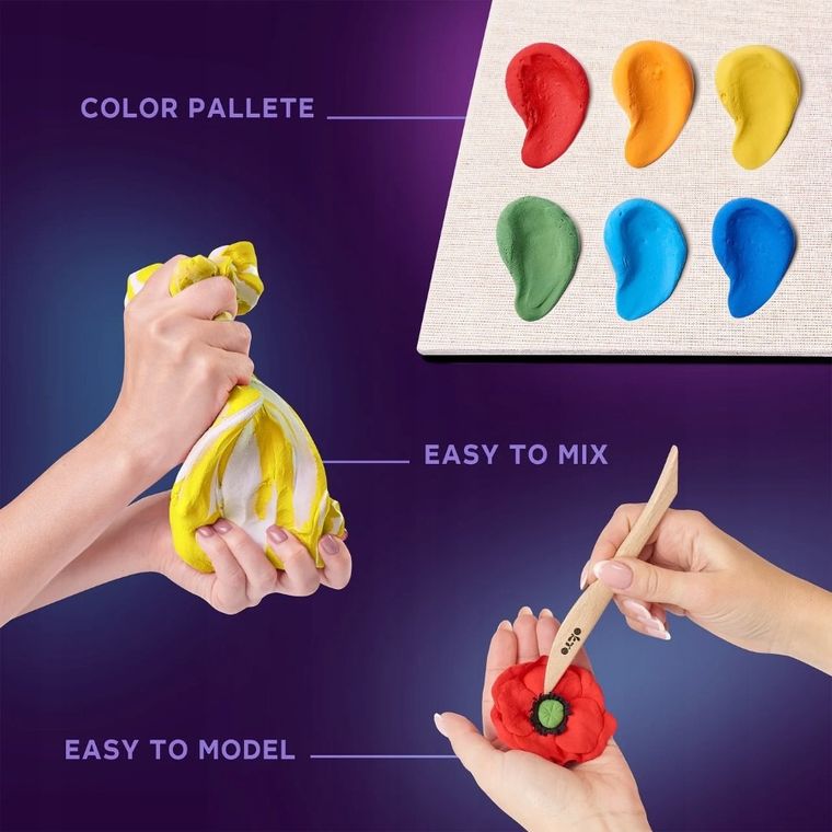 Okto, Wood&Craft, ramka z kwiatami, zrób to sam