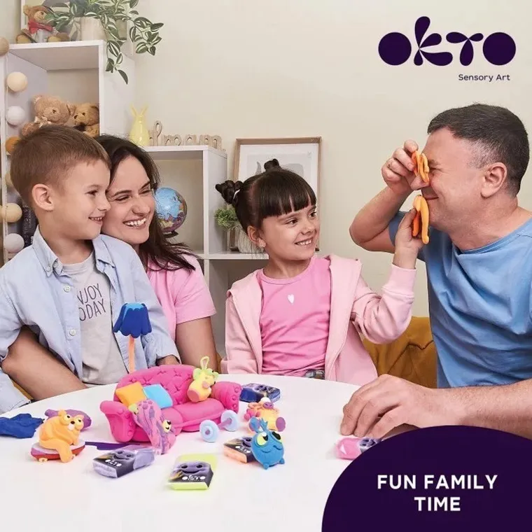 Okto, zestaw piankoliny, masa plastyczna, 18 kolorów