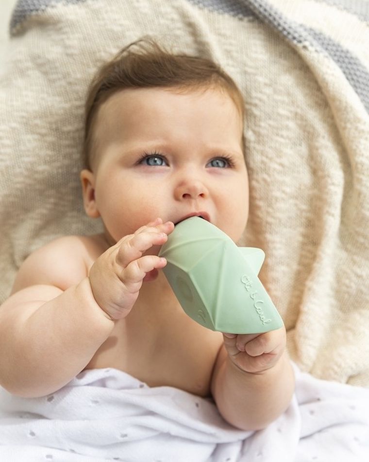 Oli & Carol, Łódka Origami, zabawka do kąpieli, mint