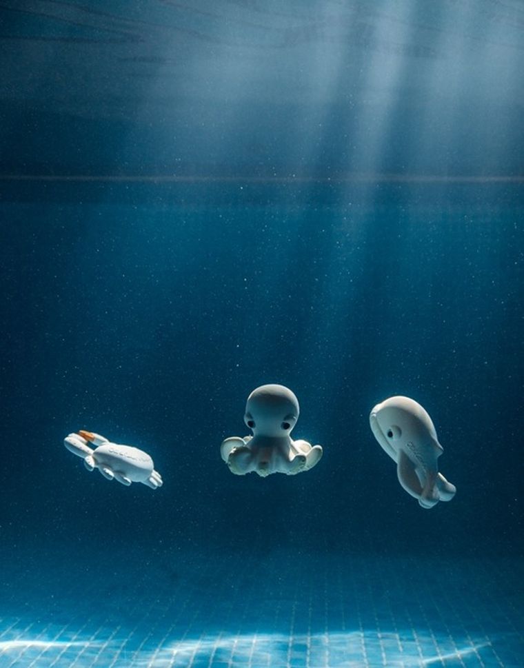 Oli & Carol x BigStuffed, gryzak i zabawka do kąpieli, Wieloryb