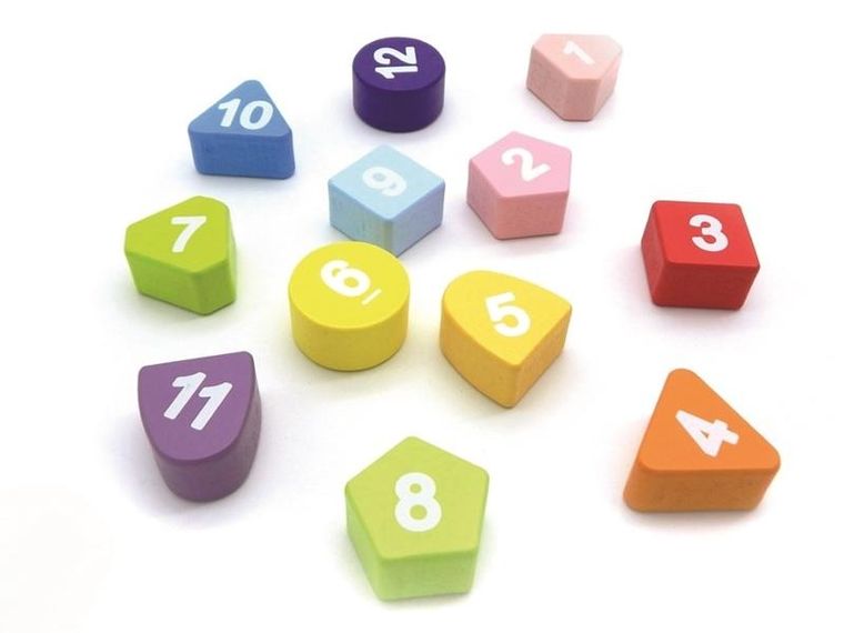 Oops, Zegar, drewniana zabawka edukacyjna