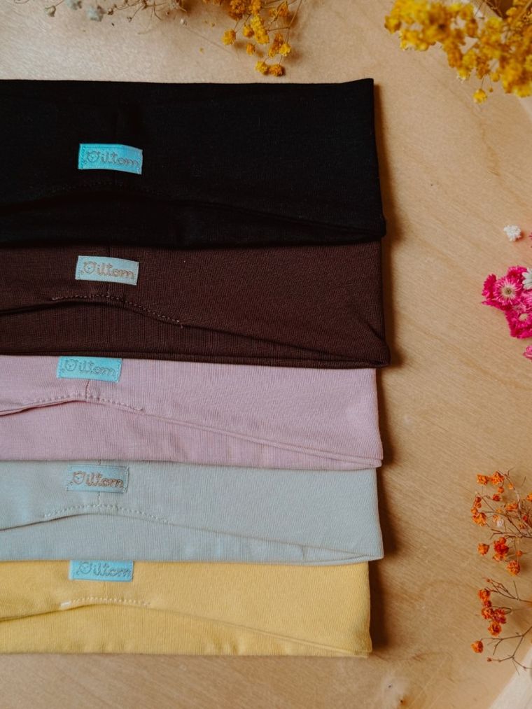 Opaska dla mamy i córki, czarna, zestaw, 2 szt., Iltom