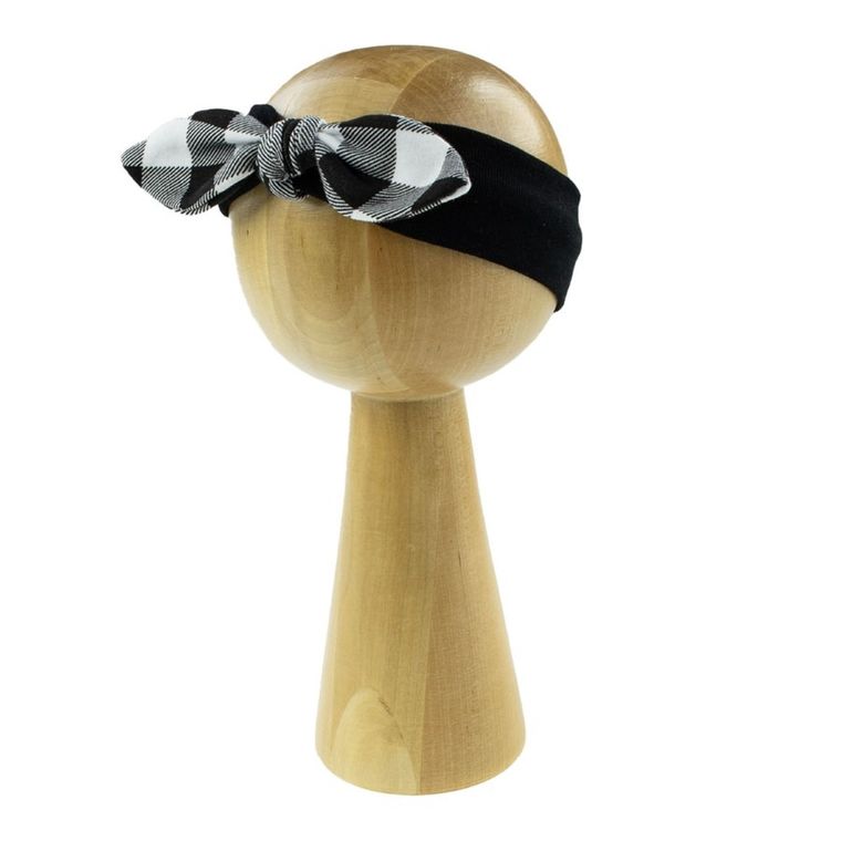 Opaska dziewczęca, biało-czarna, Nicol