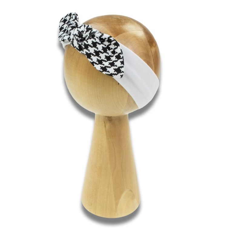 Opaska dziewczęca, biało-czarna, Nicol