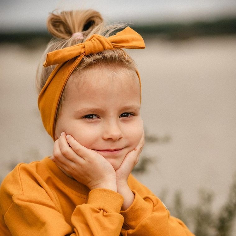 Opaska dziewczęca, żółta, Eevi