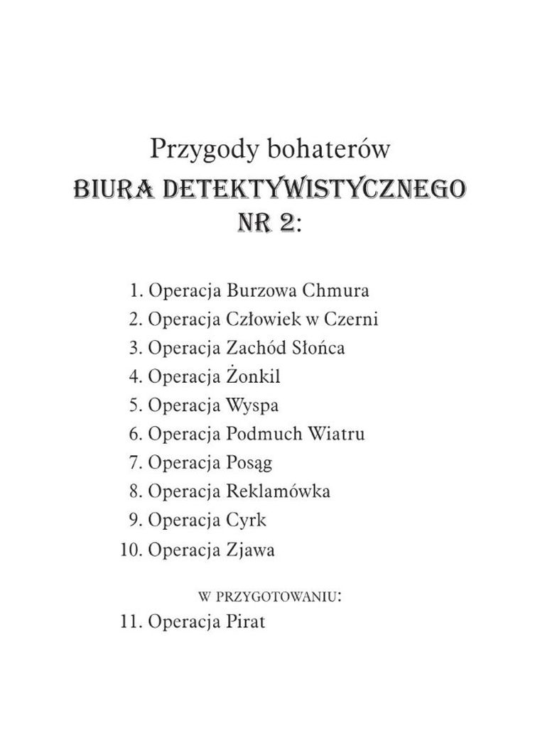 Operacja Zjawa. Biuro detektywistyczne nr 2