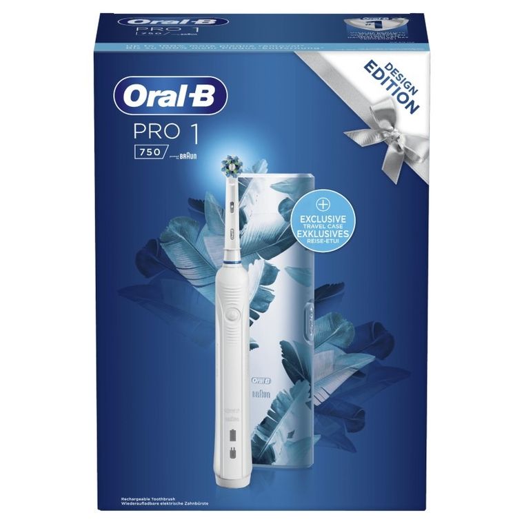 Oral-B, CrossAction Pro 750, elektryczna szczoteczka do zębów, white