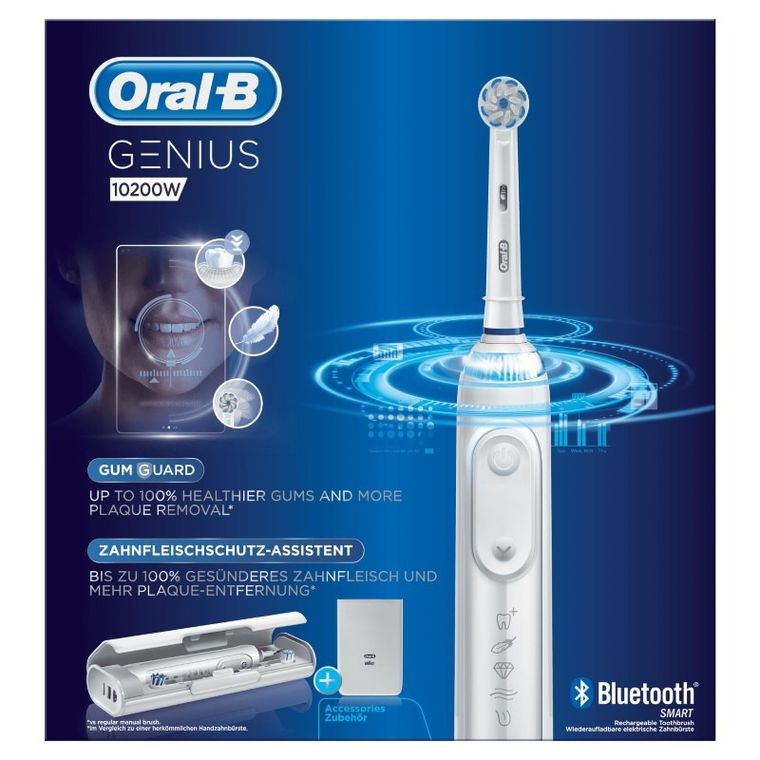 Oral-B, Genius, szczoteczka elektryczna, 10200W, biała