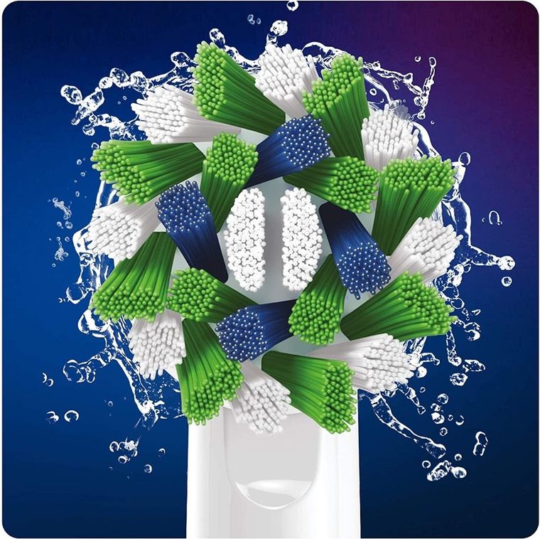 Oral-B, końcówki do szczoteczki elektrycznej CrossAction, EB50-10 Clean Maximiser, czarne, 10 szt.